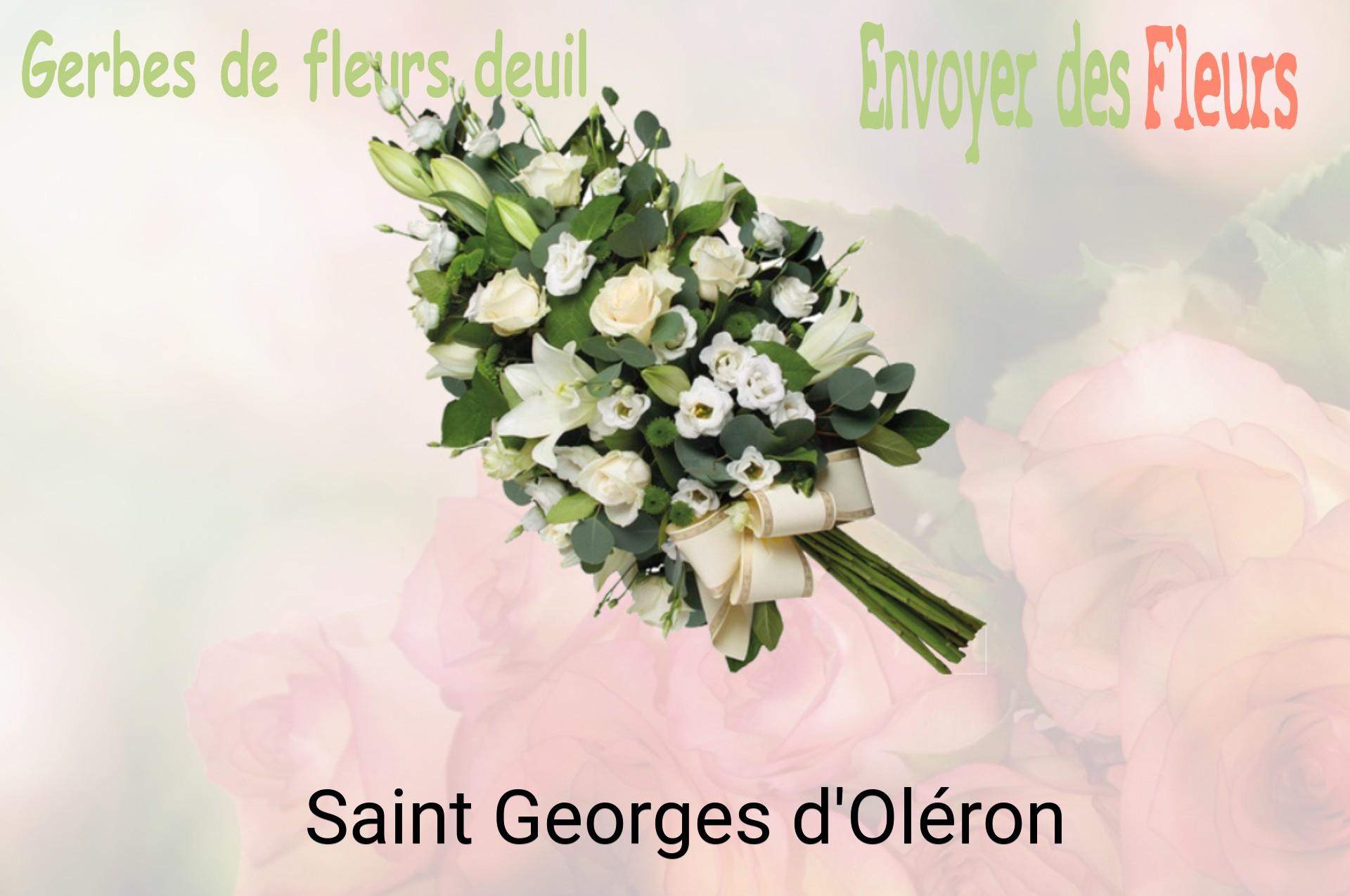 Gerbe de fleurs de deuil livrée à Saint-Georges-d'Oléron